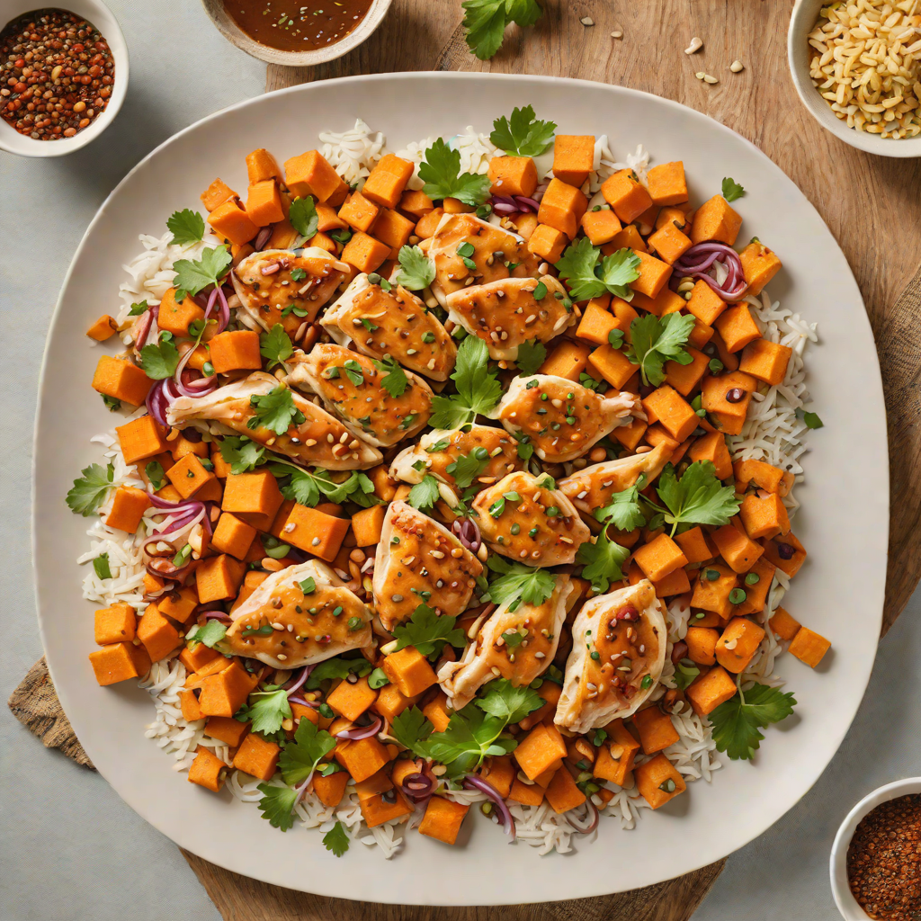 One-Pot Spicy Peanut Chicken with Sweet Potatoes
