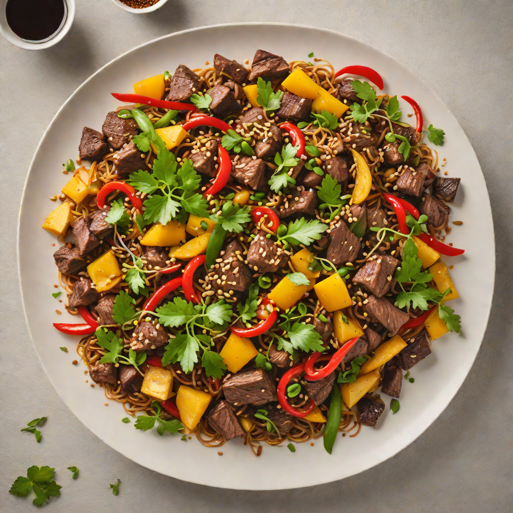 Kangaroo Stir-Fry with Wattleseed and Kakadu Plum