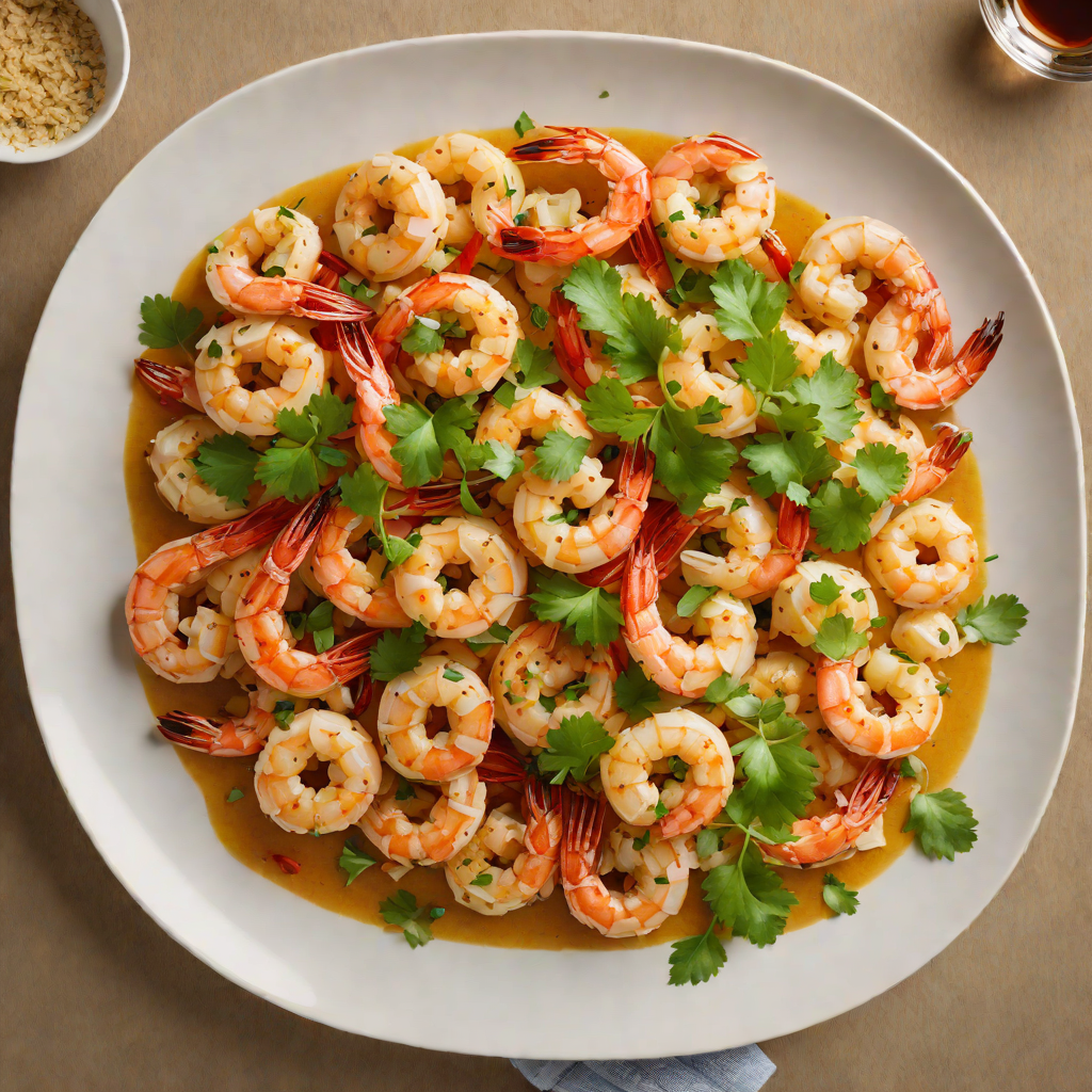 Sautéed Shrimp with Garlic and Chili in Coconut-Lime Sauce