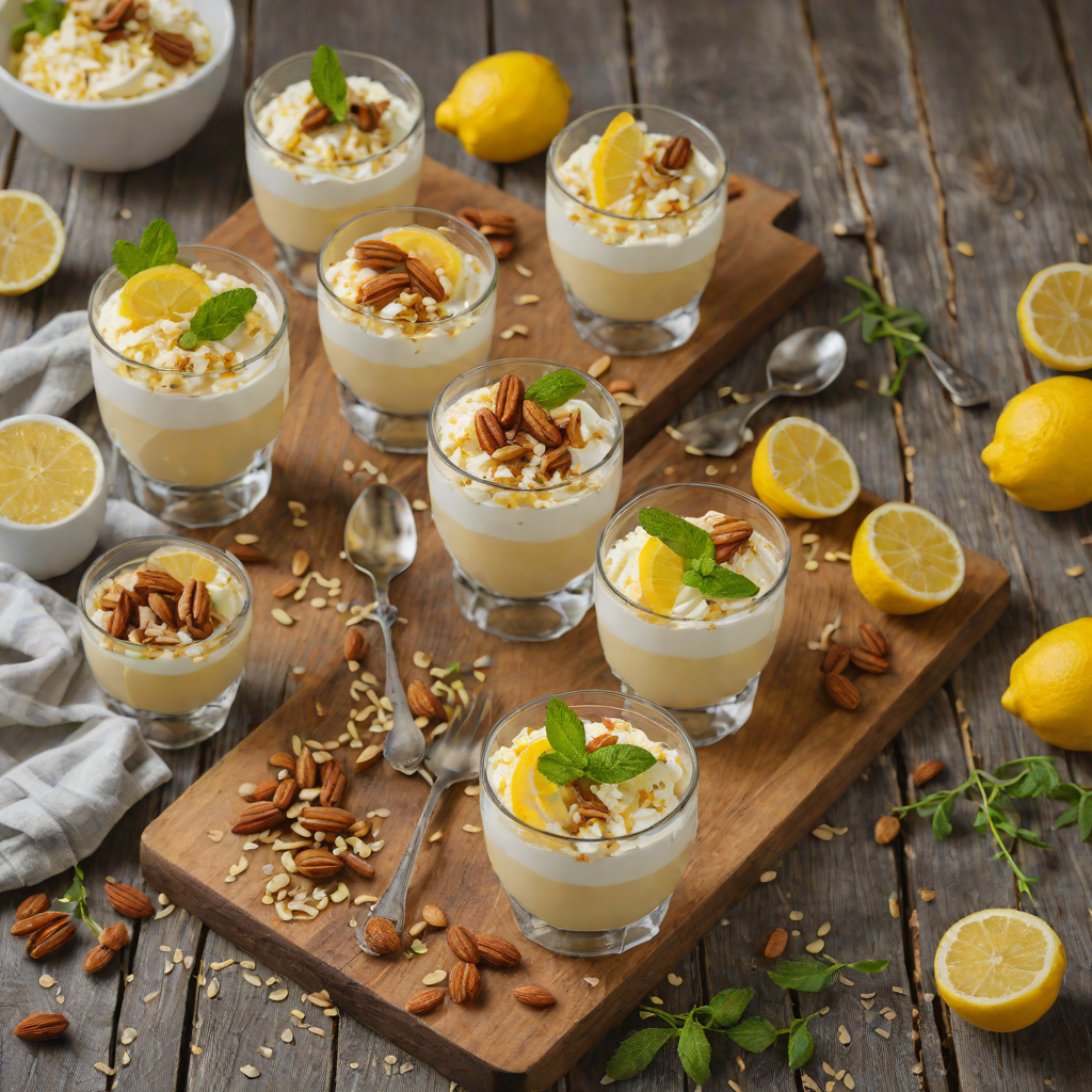 No-Bake Lemon Mascarpone Parfaits with Honey and Almonds