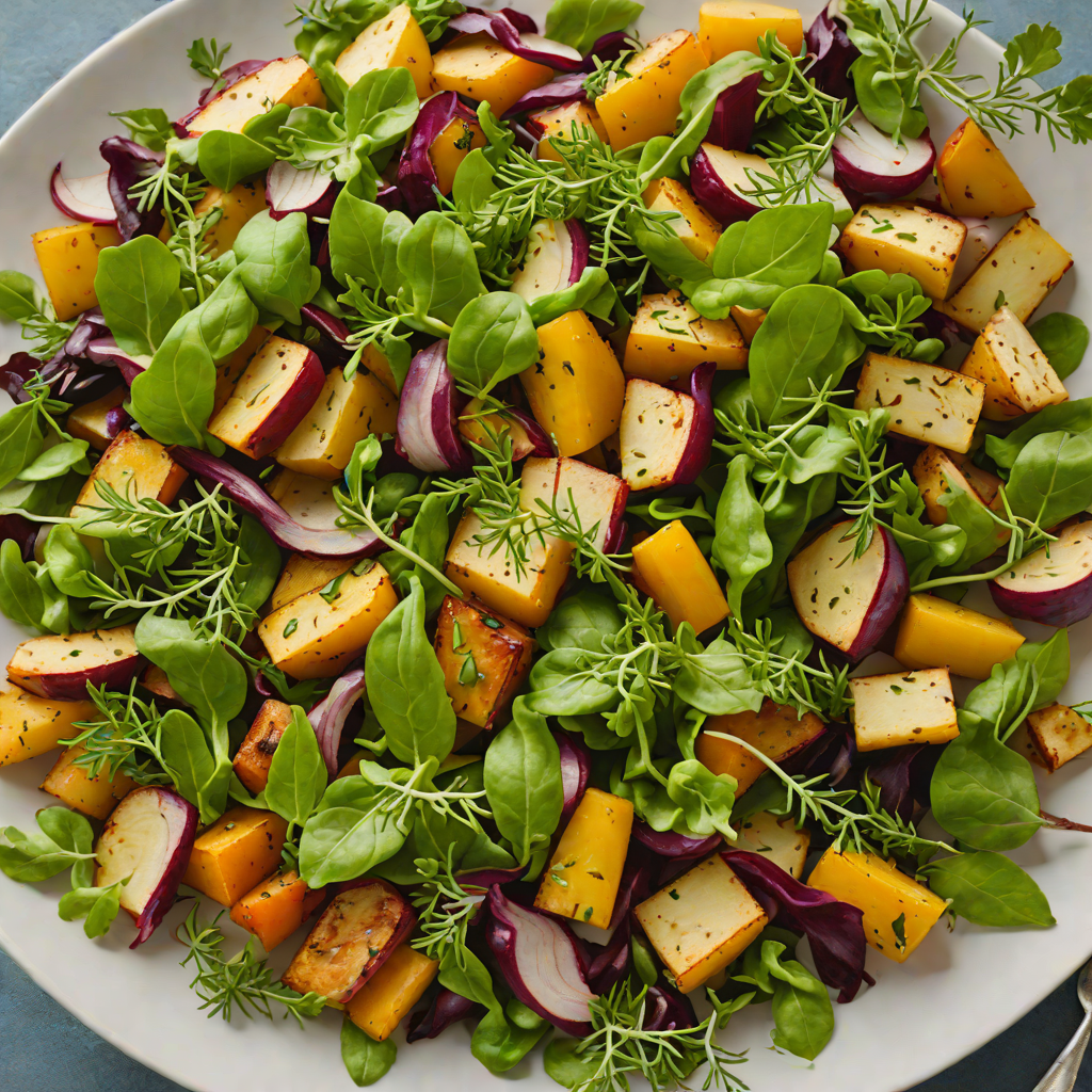 Roasted Colorado Root Vegetable Salad with Sage Vinaigrette