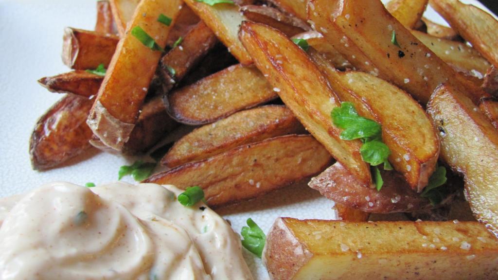 Marolles' Herb-Flecked Fries with Smoked Paprika Aioli