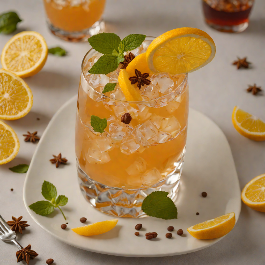 Spiced Rum Sunset Smash