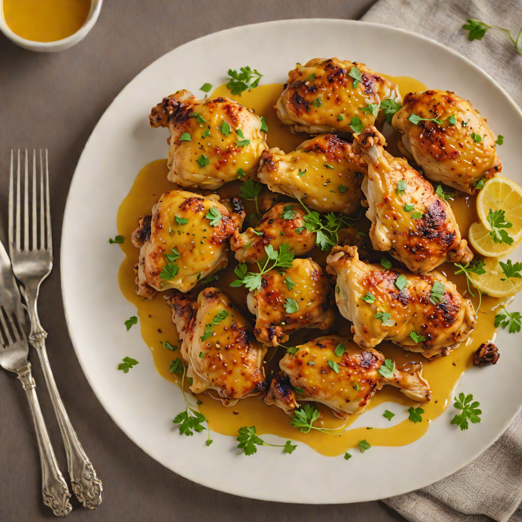 Pan-Fried Chicken Thighs with Saffron and Garlic