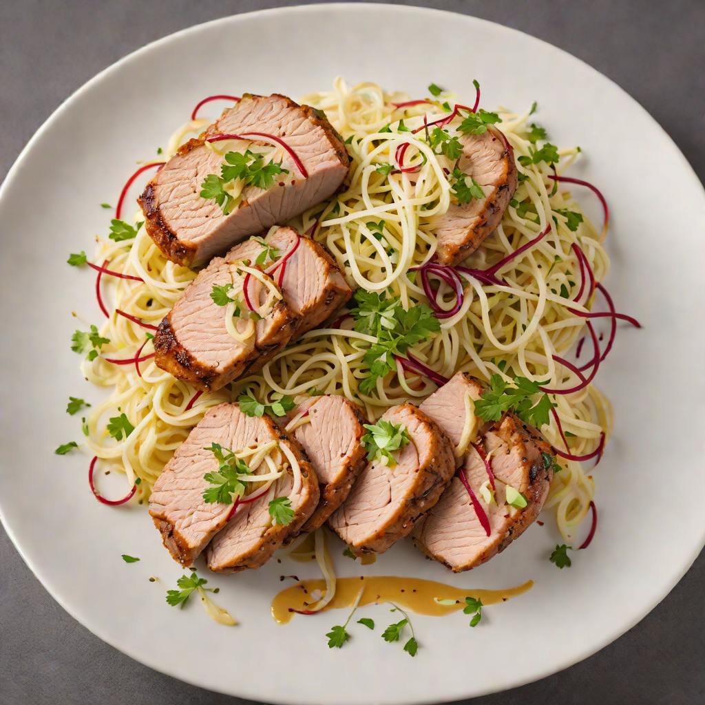 Pan-Seared Pork Tenderloin with Apple and Fennel Slaw