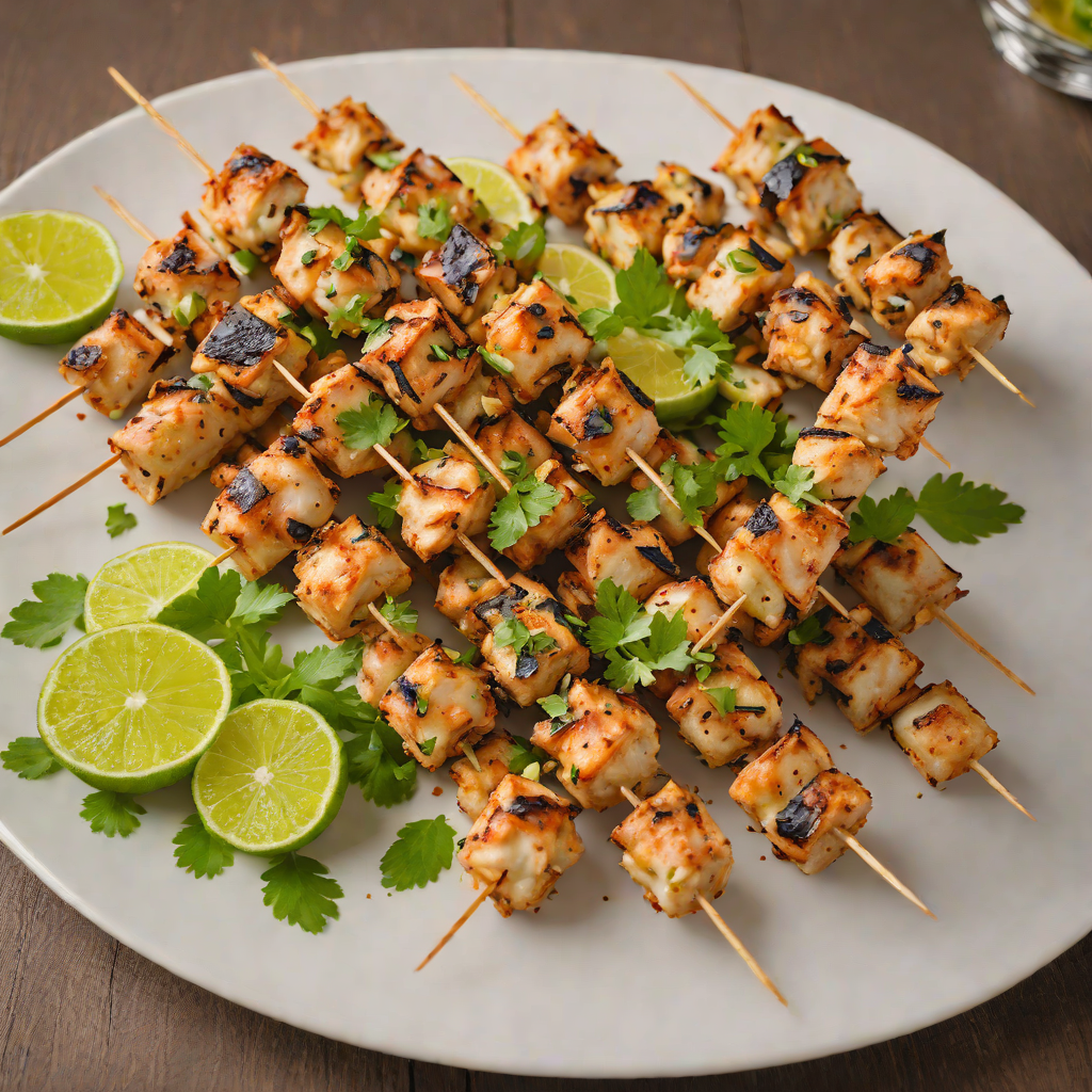 Zanzibar-Style Grilled Coconut Chicken Skewers