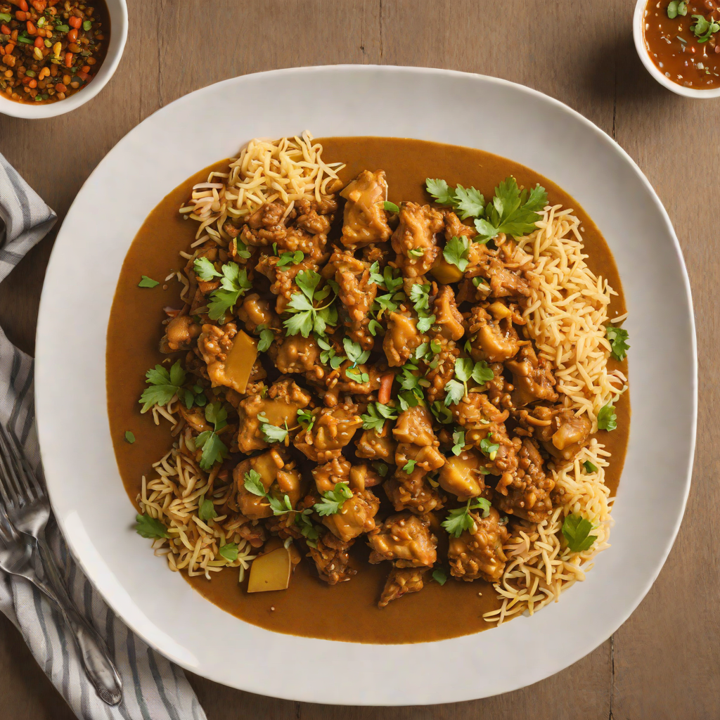 Layered Ethiopian-Inspired Chicken Curry with Caramelized Onions