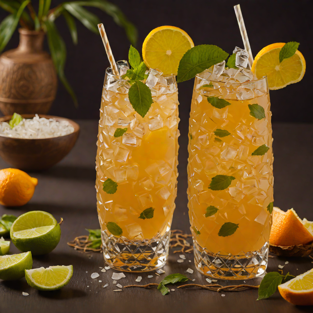 Tiki-Inspired Citrus and Coconut Mai Tai Cocktail
