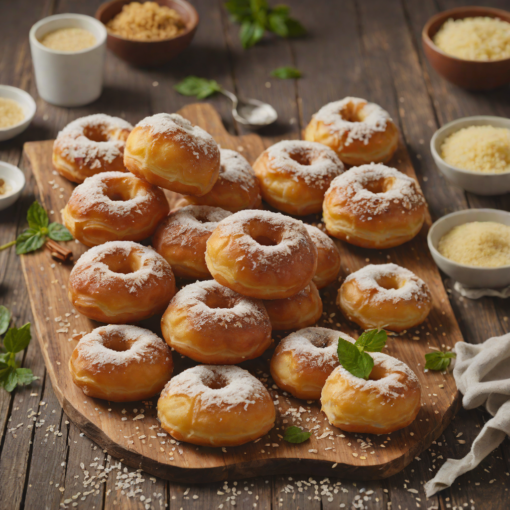 Fried Puff-Puff Doughnuts with Spiced Sugar