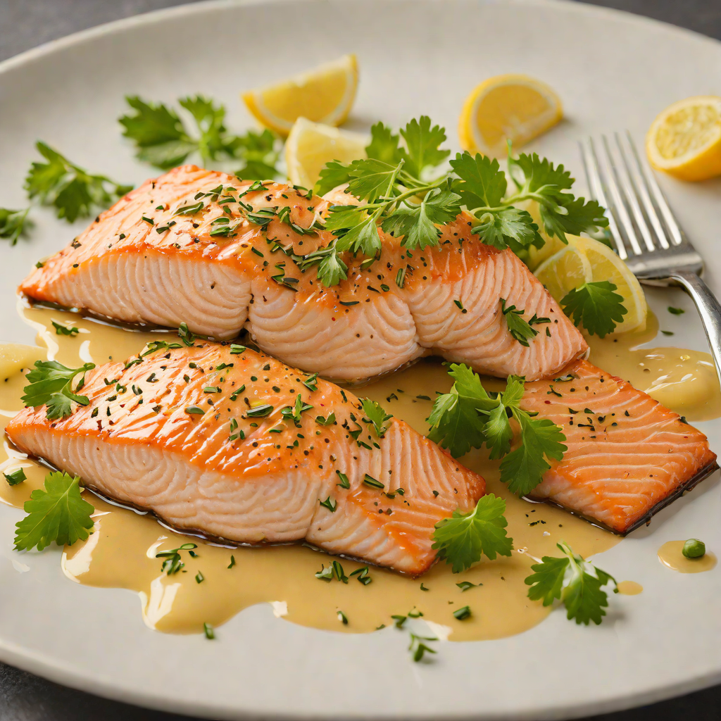 Oven-Roasted Salmon with Dijon and Honey Glaze