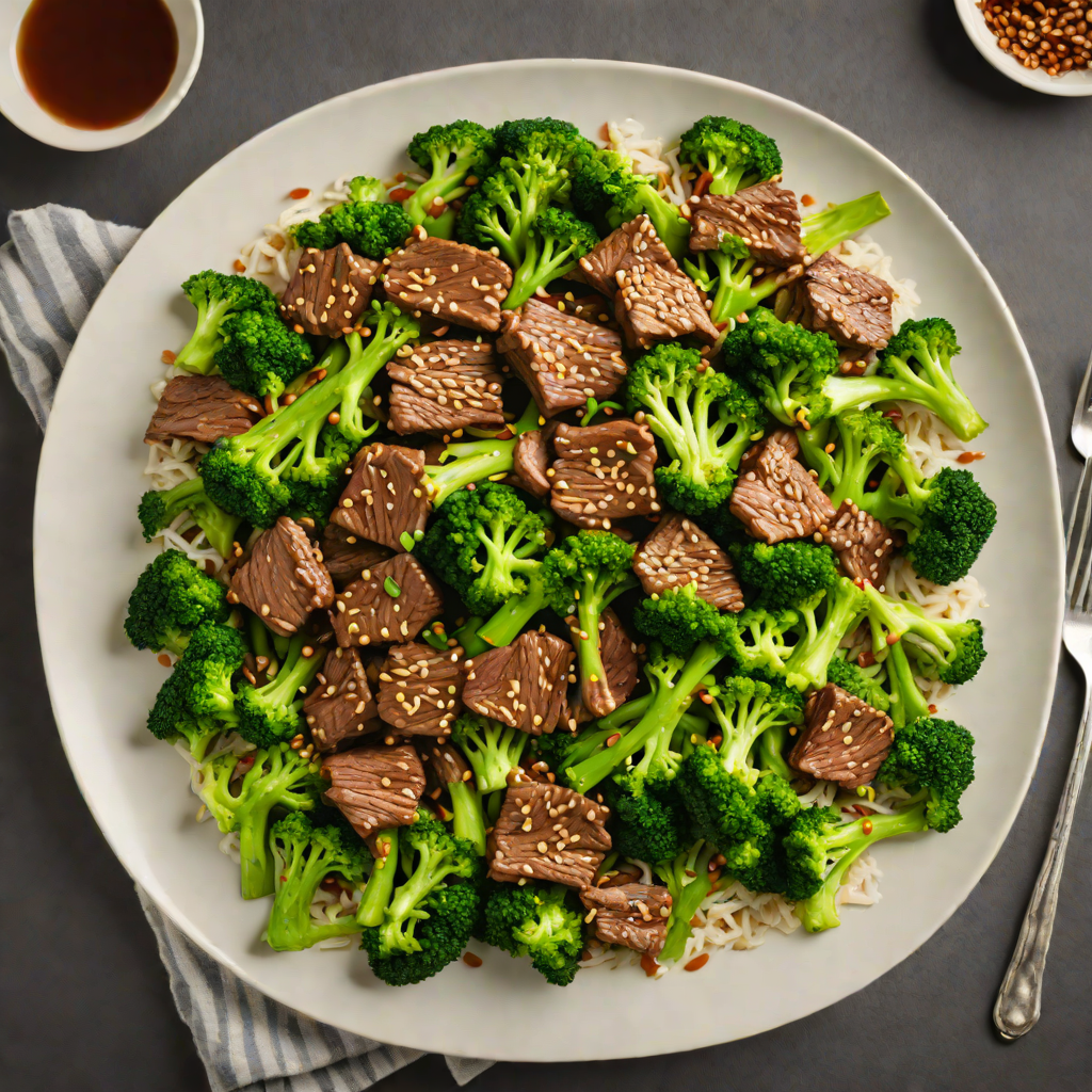 Stir-Fried Beef and Broccoli with Garlic and Soy Sauce