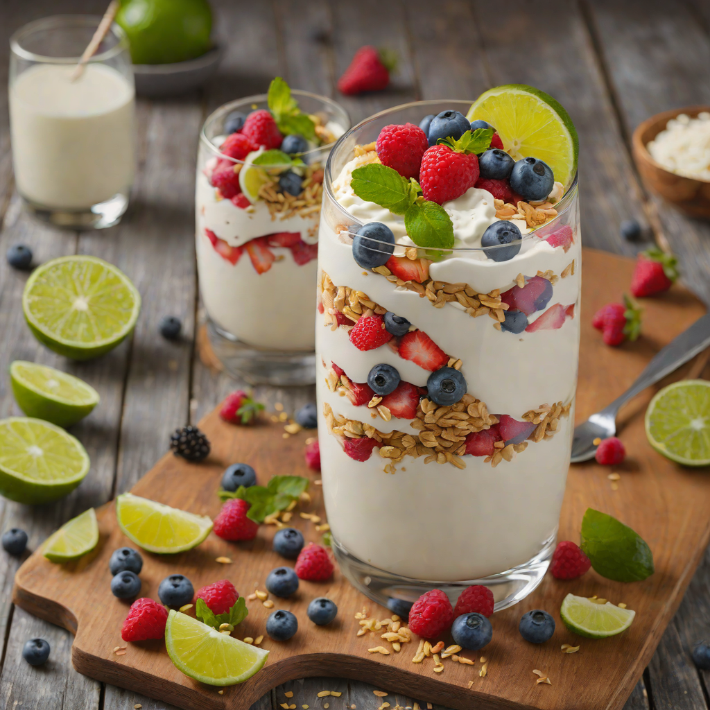 Quick Honey-Lime Yogurt Parfait with Fresh Berries