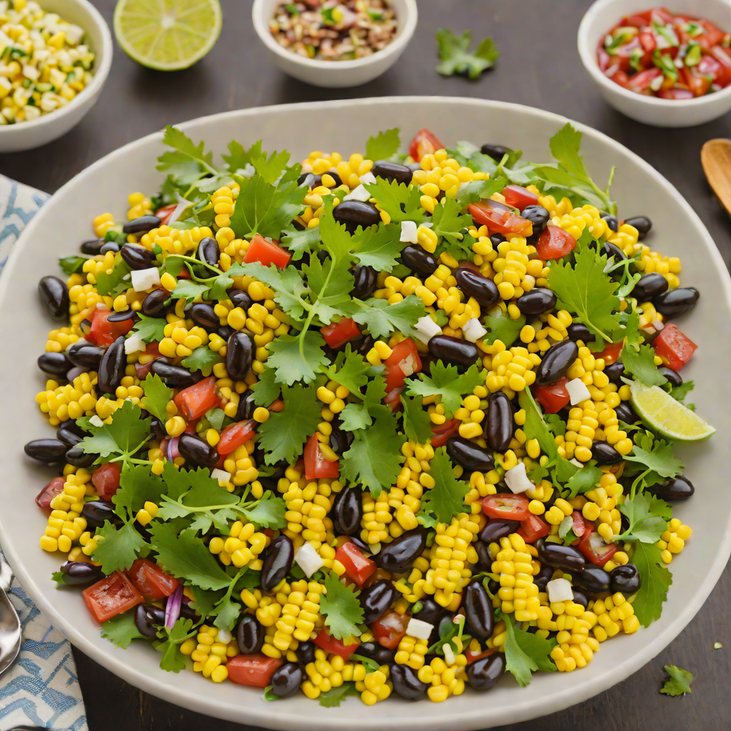 Marimba-Inspired Guatemalan Black Bean and Sweet Corn Salad