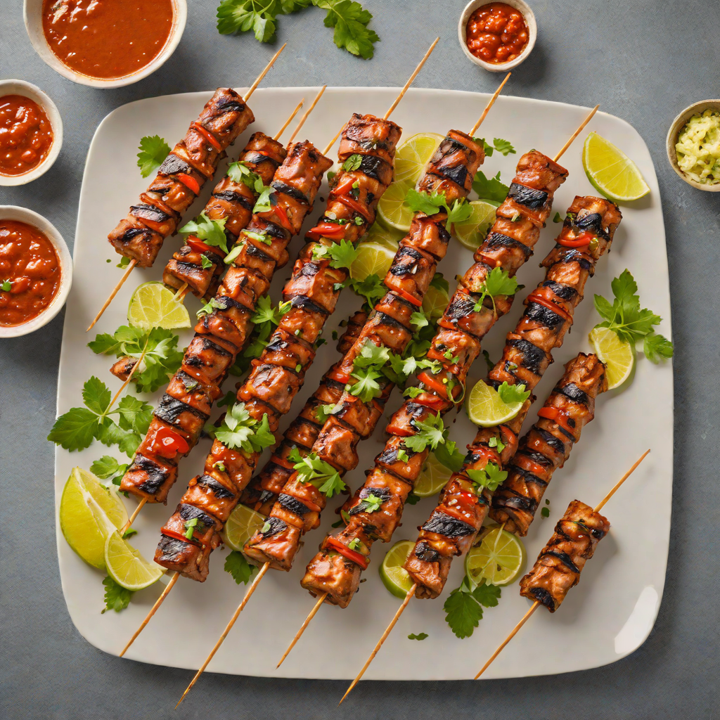 Grilled Guatemalan Pork Skewers with Achiote Marinade