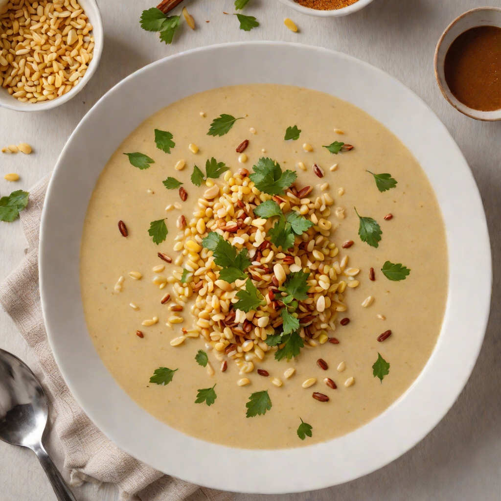 Spiced Maize Porridge with Coconut Milk and Palm Sugar