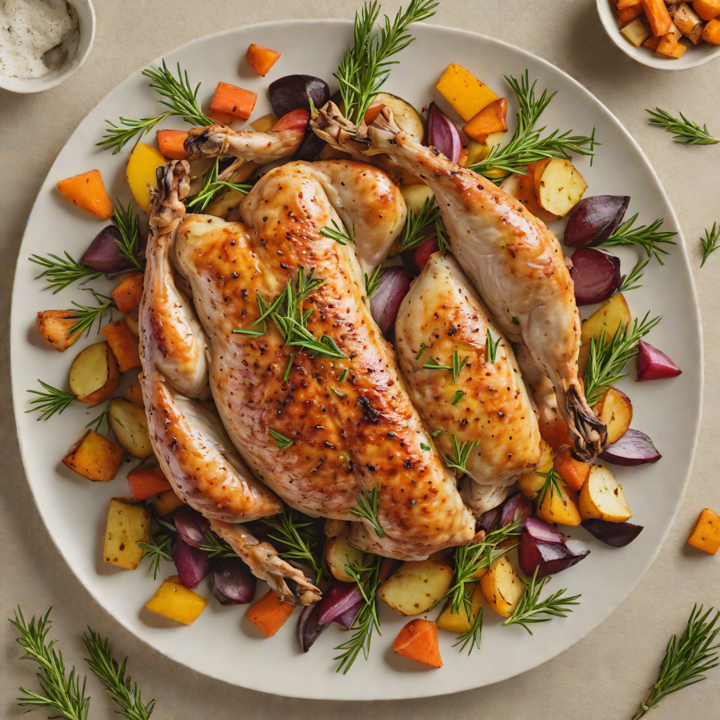 One-Pan Roasted Chicken with Root Vegetables and Rosemary
