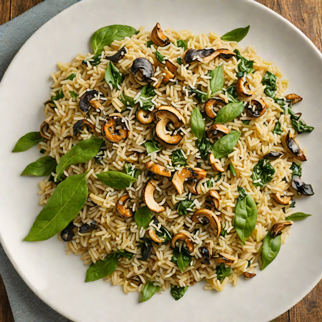 Sautéed Colorado Wild Mushroom and Spinach Risotto
