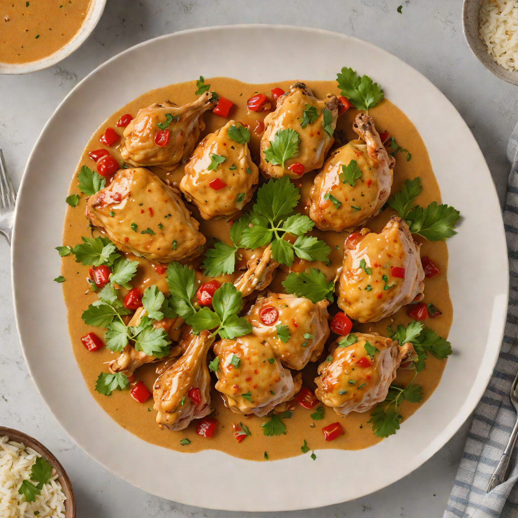 Coconut-Braised Berbere Chicken with Creamy Sauce
