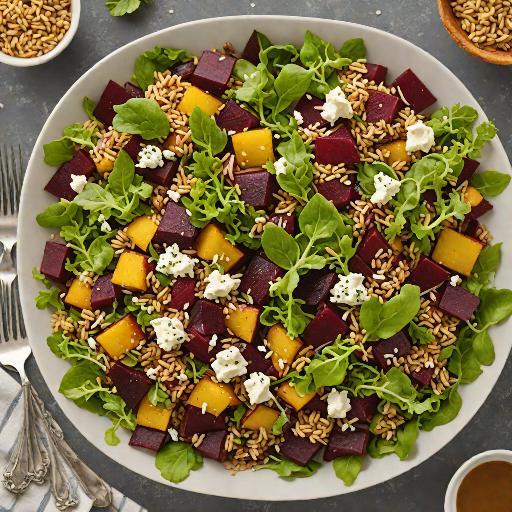 Colorado-Inspired Roasted Beet and Quinoa Salad with Goat Cheese