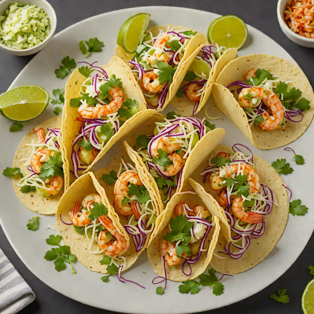Shrimp Tacos with Cilantro Lime Slaw