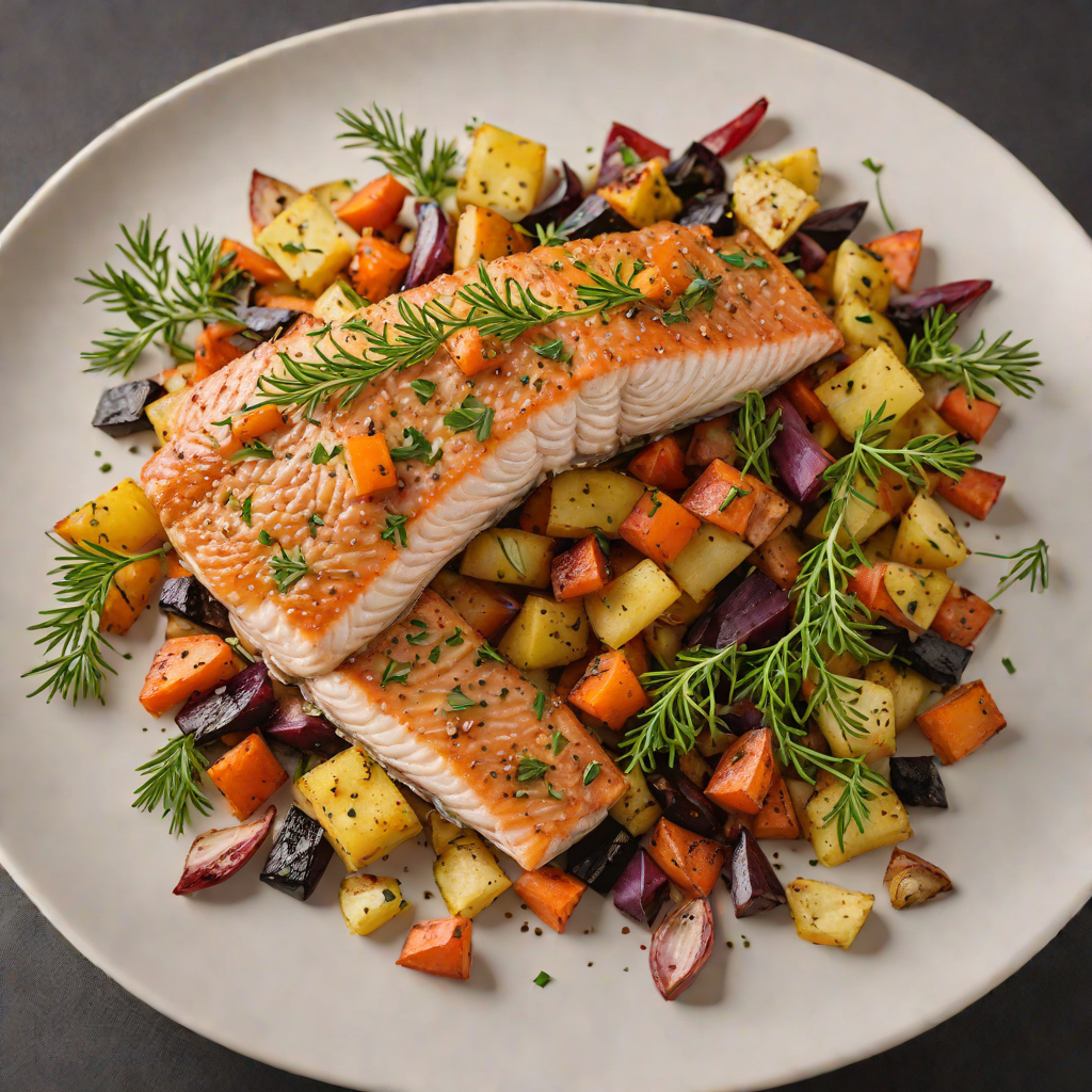 Sautéed Colorado Trout with Roasted Root Vegetables