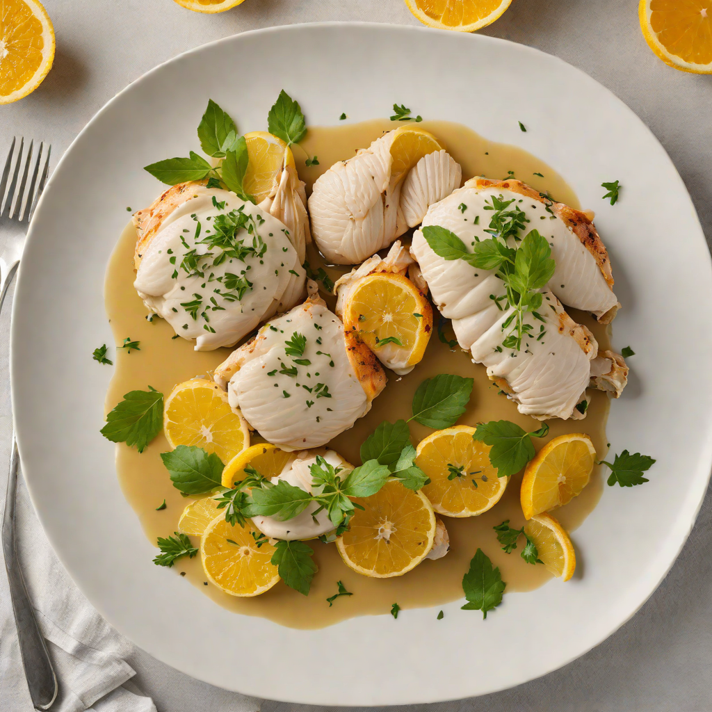 Low-Heat Poached Citrus Chicken with Herb Sauce