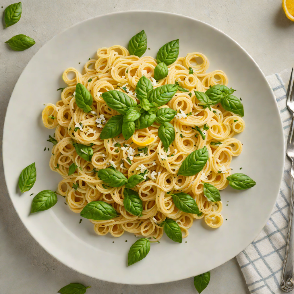 Lemon Ricotta Pasta with Basil