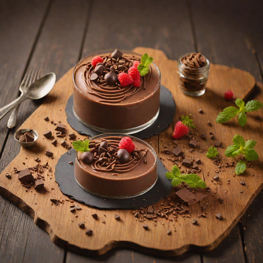 Quantum Entanglement Inspired Layered Chocolate Mousse