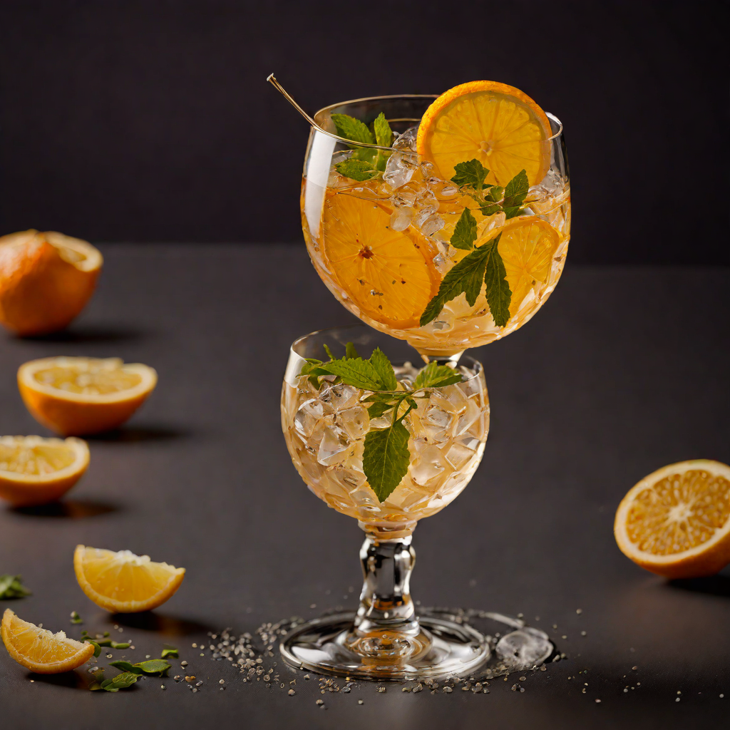 Cocktail with Botanical Bitters and Citrus Twist