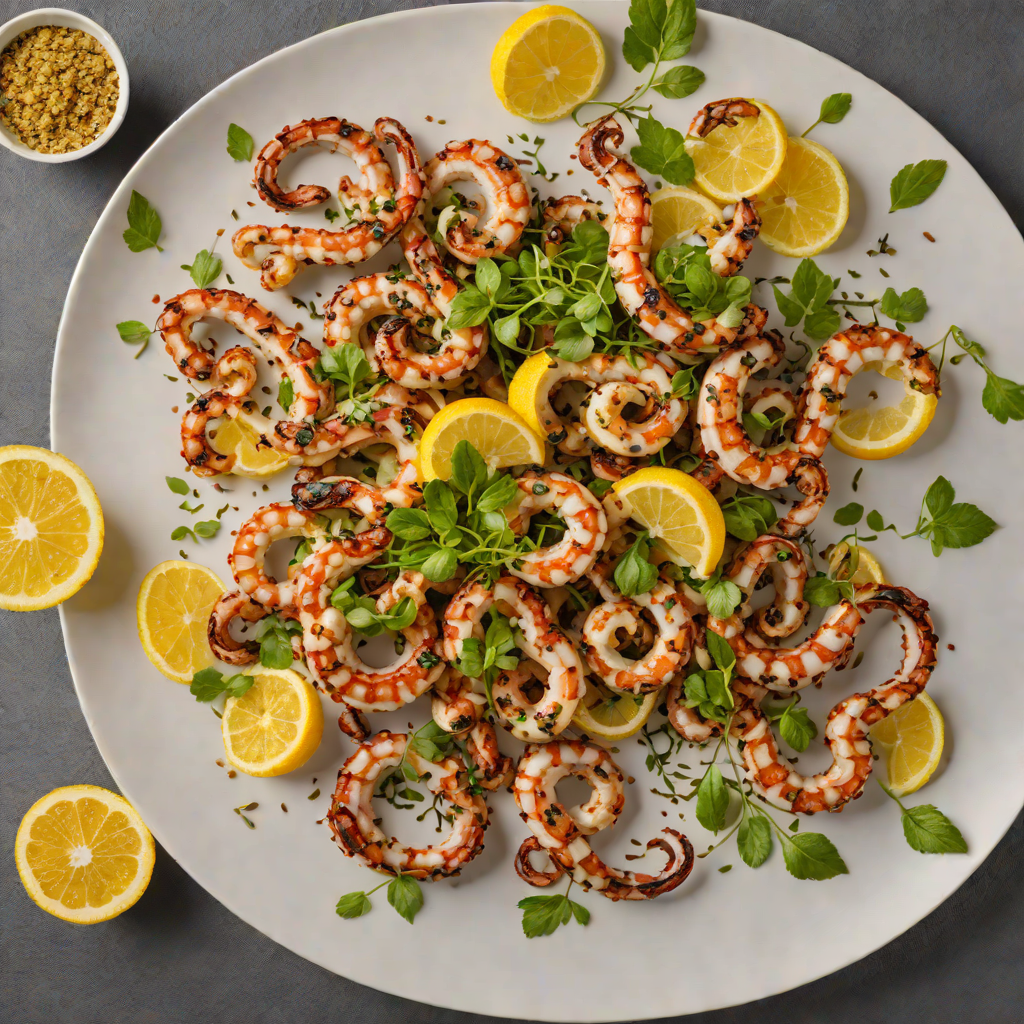 Lemon-Oregano Marinated Grilled Octopus