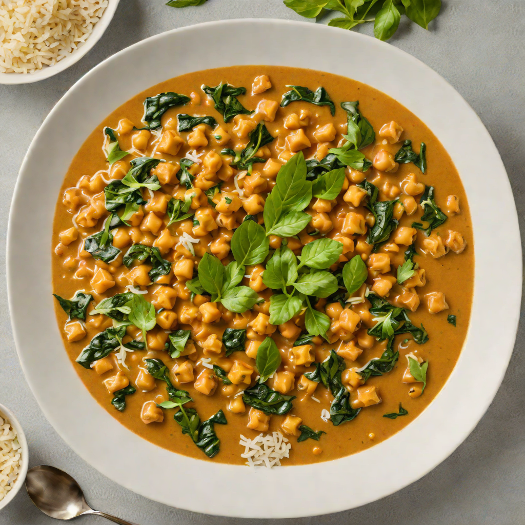 Earnest Chickpea and Spinach Curry with Coconut Milk