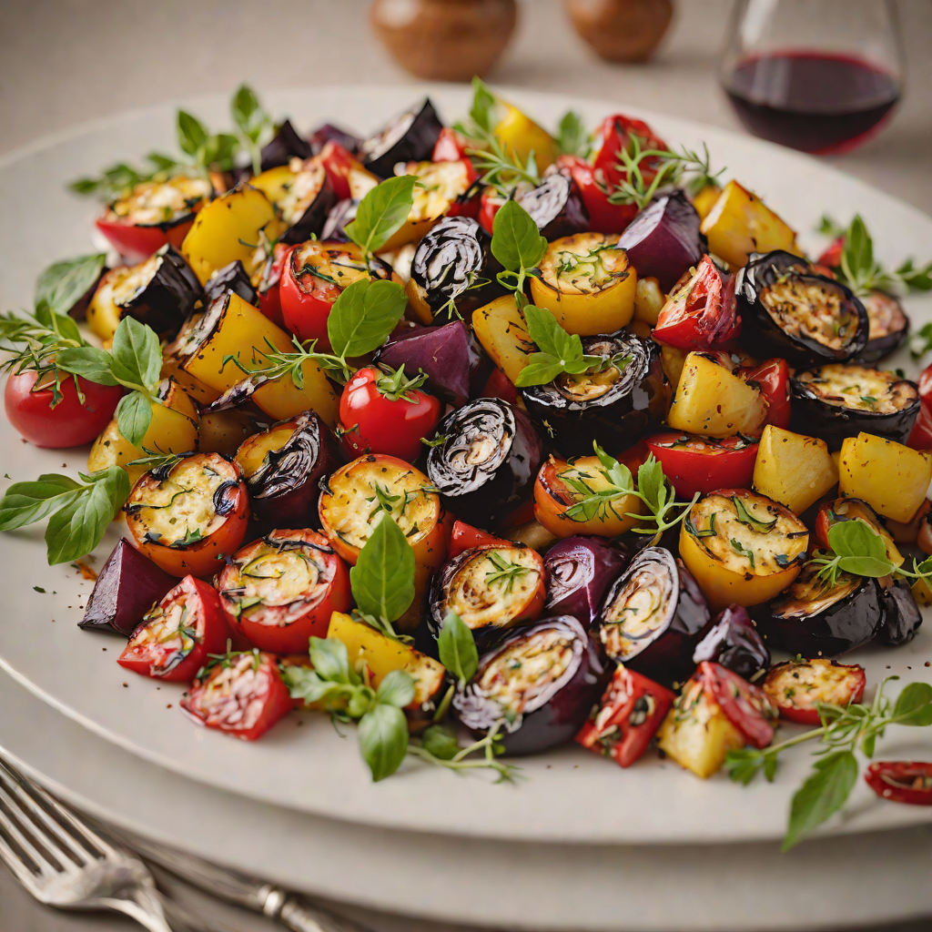 Red Wine and Herb Roasted Mediterranean Vegetables