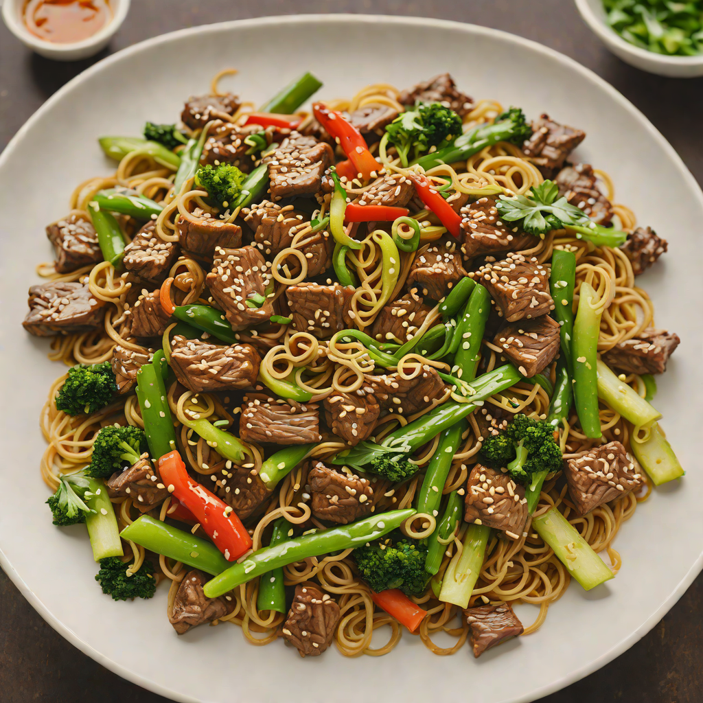Quantum Entanglement Beef Stir Fry with Ginger and Scallions