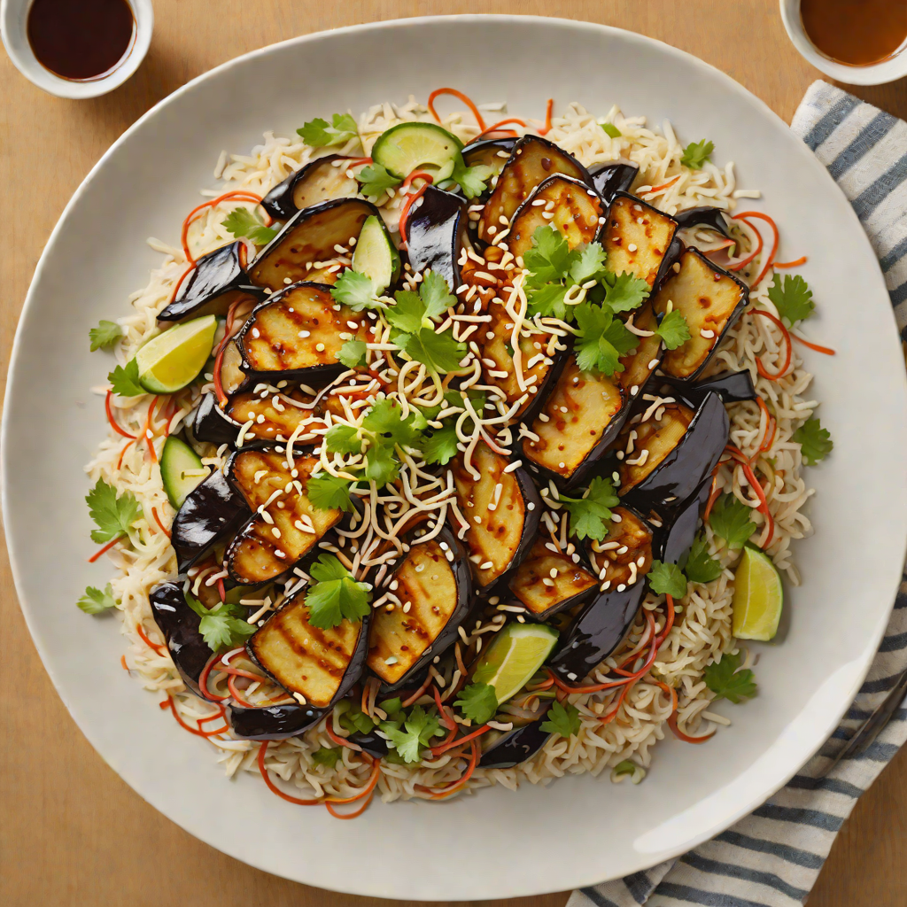Wave-Particle Duality Miso-Glazed Eggplant Donburi