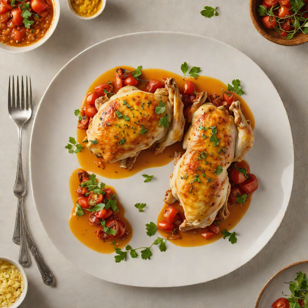 Pan-Roasted Chicken with Saffron and Tomato Sofrito