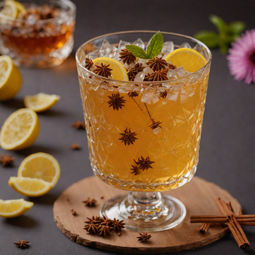 Honey-Lemon Herbal Tea with Echinacea and Cinnamon