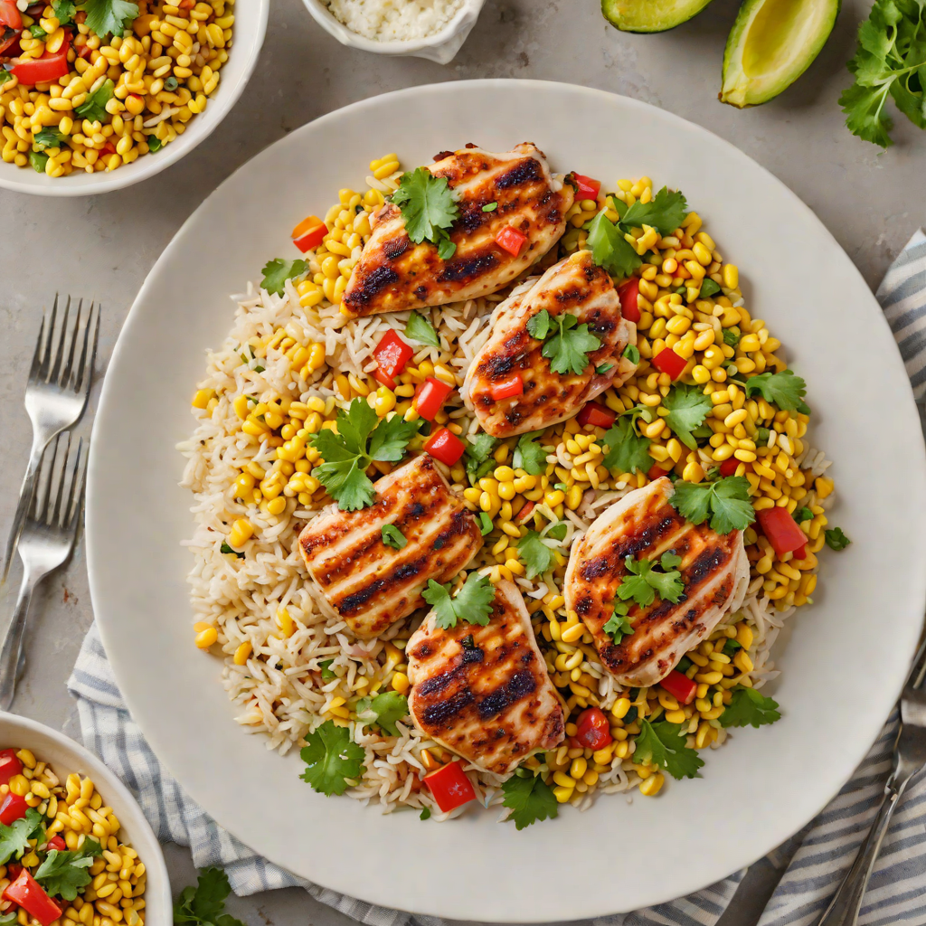 One-Pot Southwest Chicken and Rice with Roasted Corn