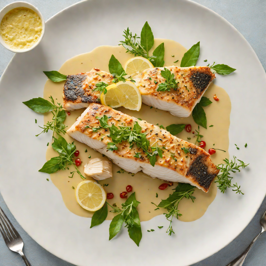 Sautéed Barramundi with Lemon Myrtle and Finger Lime Beurre Blanc