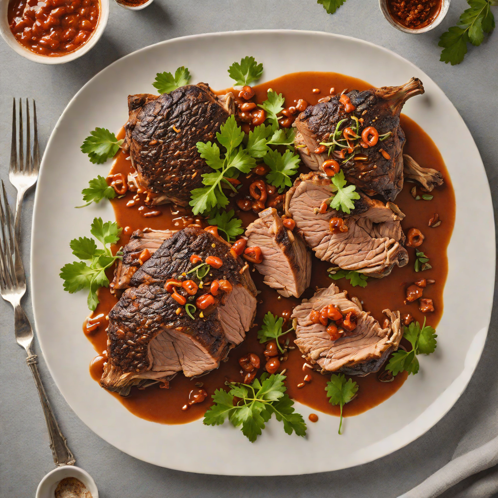 Slow-Roasted Moroccan Lamb Shoulder with Harissa