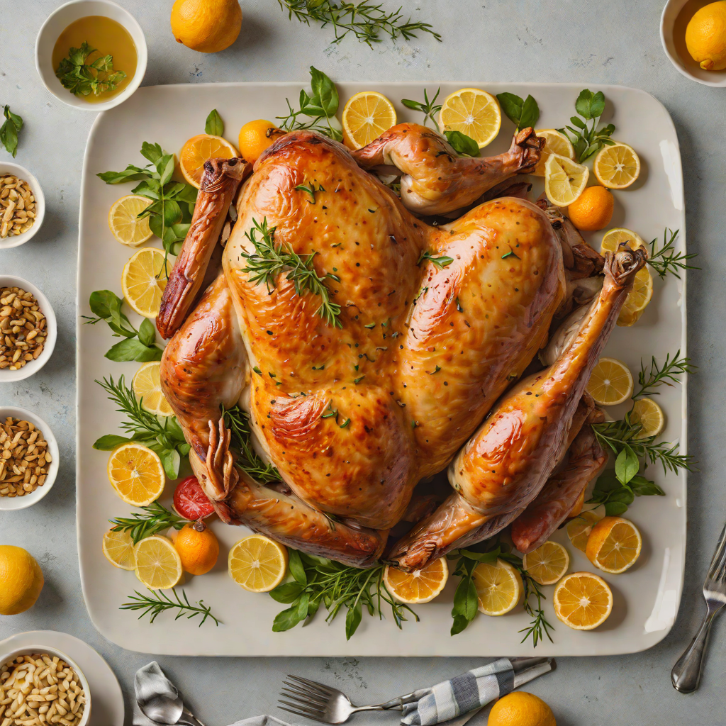 Sheet Pan Smoked Turkey with Citrus and Herb Glaze