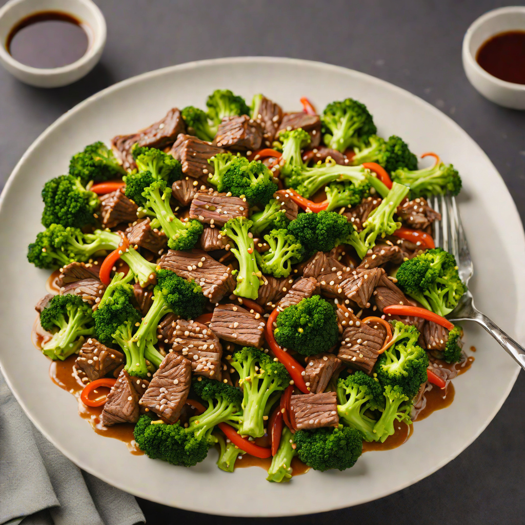 High-Protein Beef Stir-Fry with Broccoli and Ginger Soy Sauce