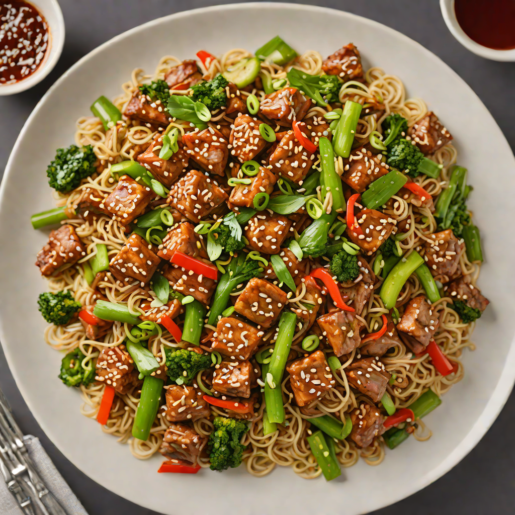 Seared Korean-Style Spicy Pork Stir Fry with Scallions