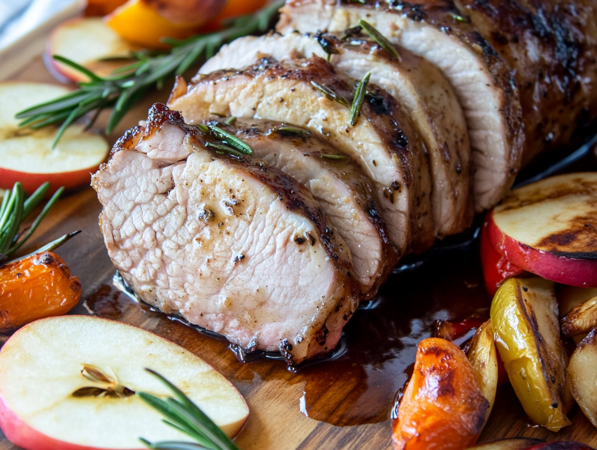 Spiced Pork Tenderloin with Apple Cider Glaze