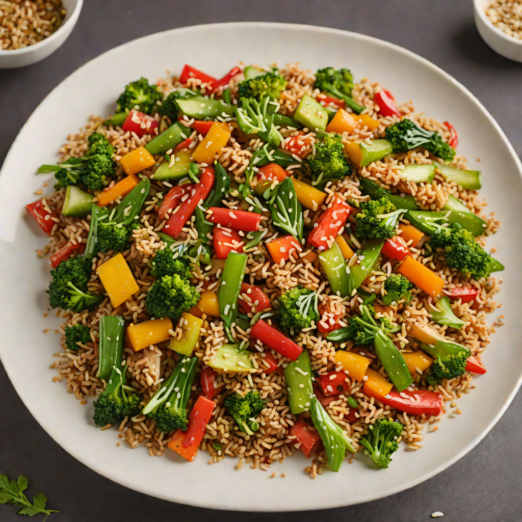 Vegetable Stir-Fry with Quinoa and Ginger-Soy Glaze