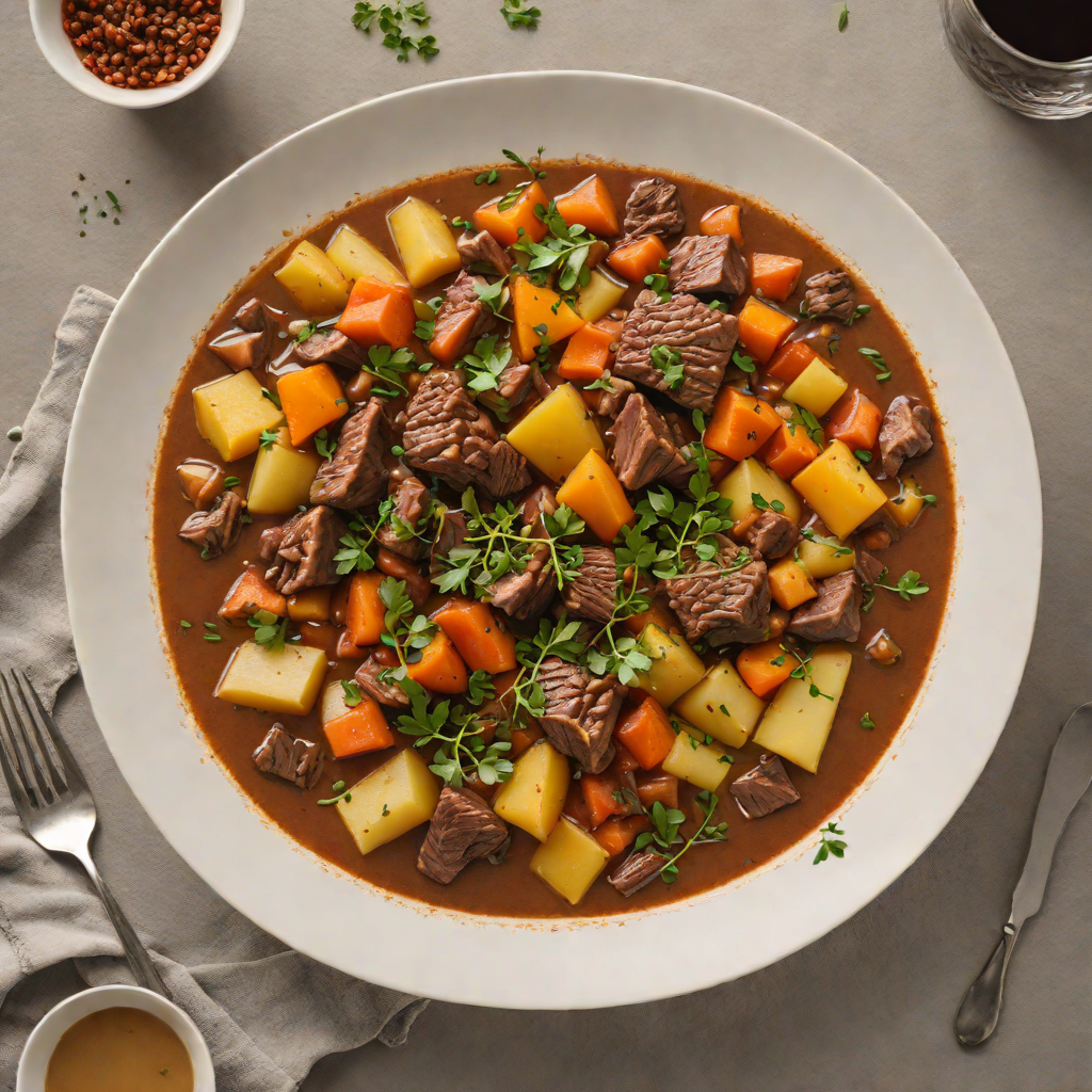 Winterfell Root Vegetable Stew with Braised Beef
