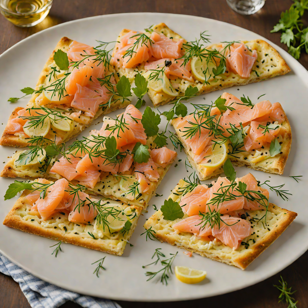 Dragonstone Smoked Salmon and Herb Flatbread