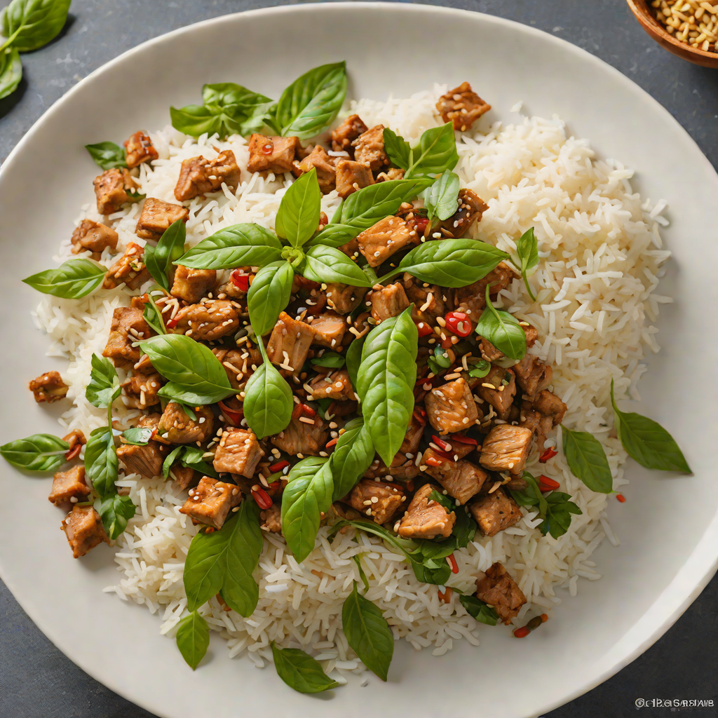 Quick Stir-Fried Thai Basil Pork with Jasmine Rice