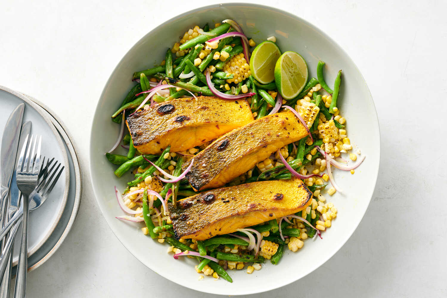 Migraine-Relief Turmeric-Crusted Salmon with Roasted Greens