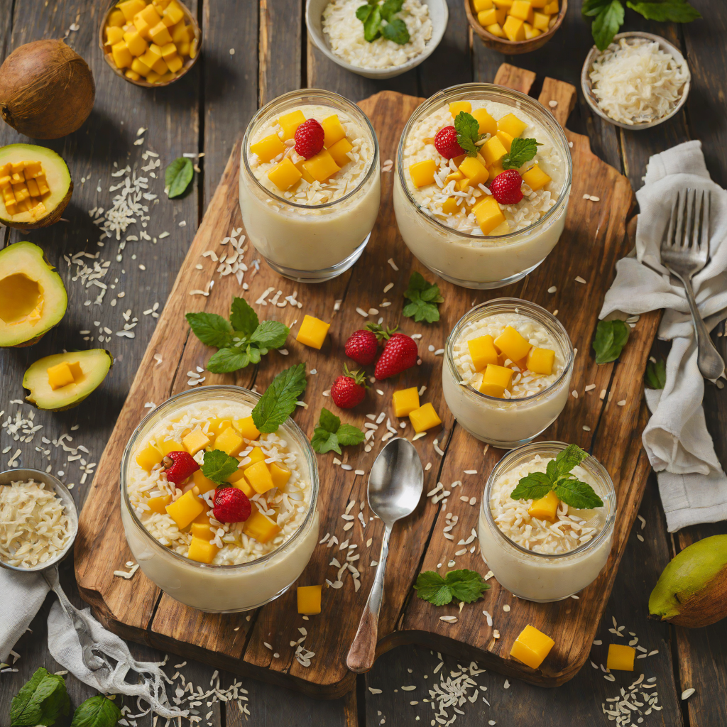 No-Bake Coconut Mango Tapioca Pudding
