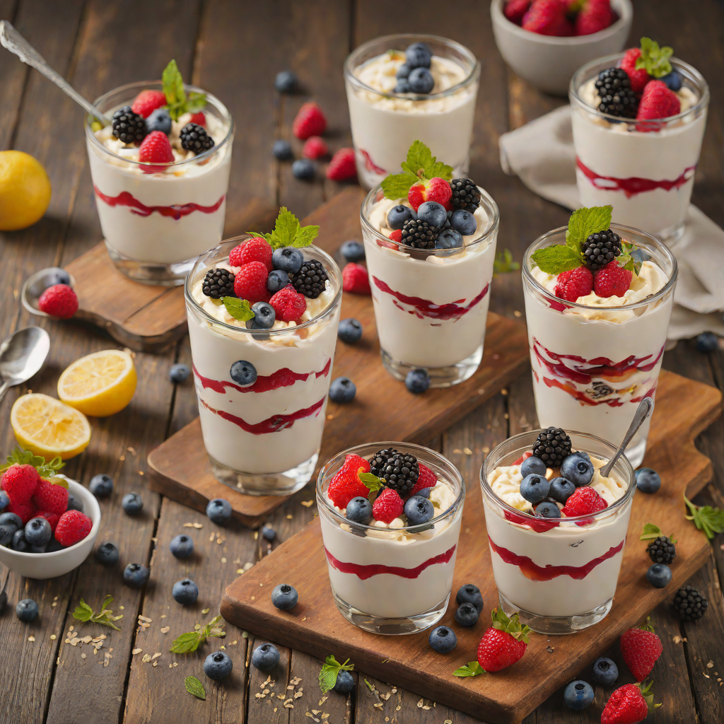 Honey-Glazed Greek Yogurt and Berry Parfaits